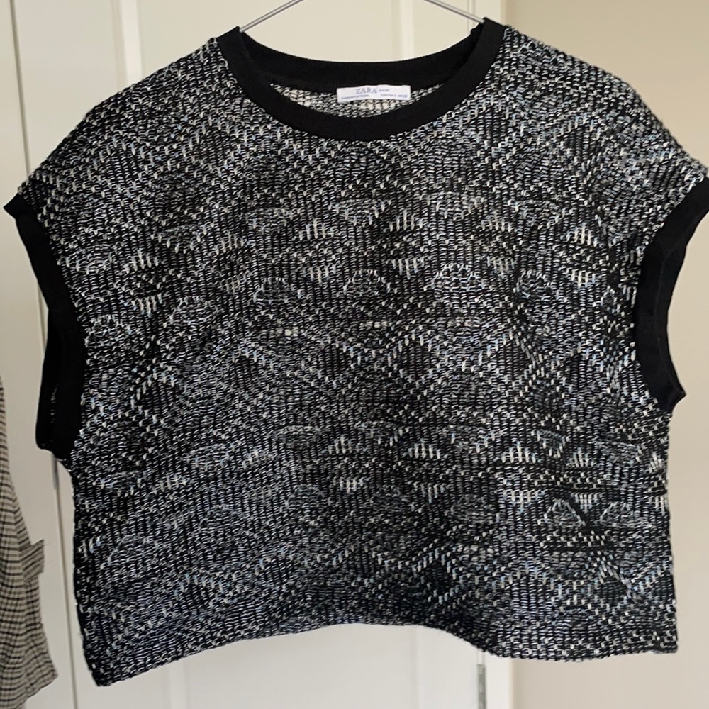 Zara cropped knit tank NWOT